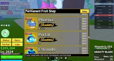conta blox fruits boa demais 6 perm a preço de banana