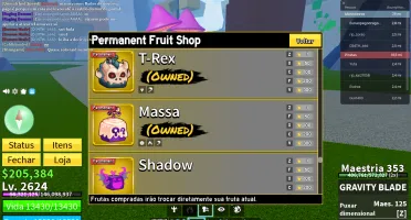 conta blox fruits boa demais 6 perm a preço de banana