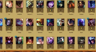 CONTA GOLD 1 + 79 Champions + 49 skins