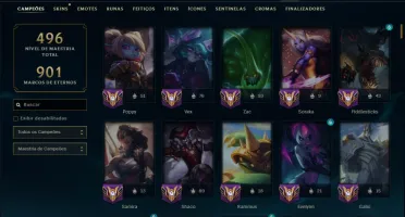 Bronze 2 com TODOS os Champs e 110 Skins +2 Prestigios