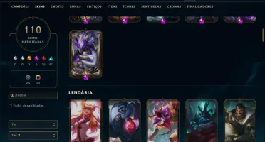 Bronze 2 com TODOS os Champs e 110 Skins +2 Prestigios