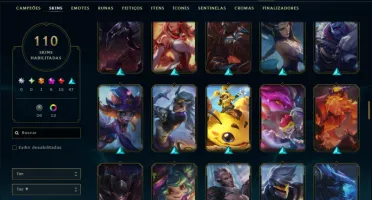 Bronze 2 com TODOS os Champs e 110 Skins +2 Prestigios