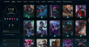 Bronze 2 com TODOS os Champs e 110 Skins +2 Prestigios