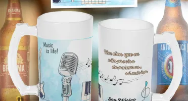 Arte Para Caneca de Shopp - Música