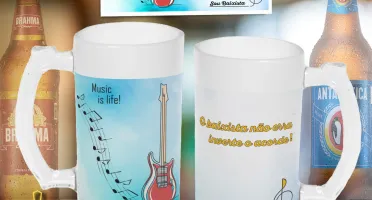 Arte Para Caneca de Shopp - Música