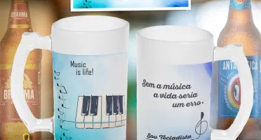 Arte Para Caneca de Shopp - Música