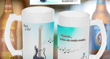 Arte Para Caneca de Shopp - Música