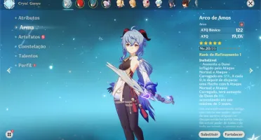 ❄AR24❄Ganyu + Arco de Amos + Diluc + Qiqi❄