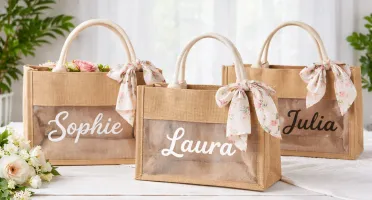 Sacola Personalizada Estilo Juta Grande