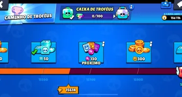 Brawl star conta upada com algumas Skin