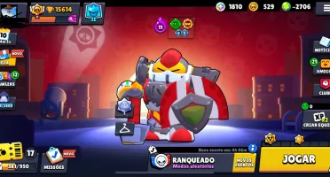 Brawl star conta upada com algumas Skin