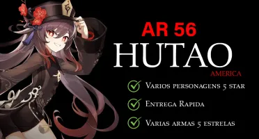 Conta Genshin Impact Ar 56 Com Hutao, Jade Primitiva E Etc