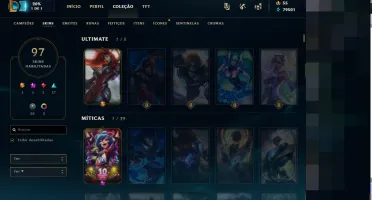 Conta lol prata 3 todos os campeões