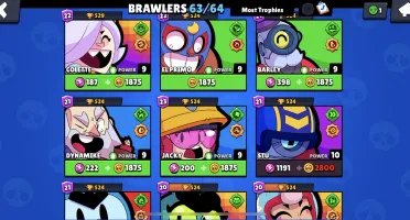 Conta Brawl Stars - Brawlers 63/64