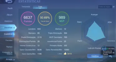 CONTA MOBILE LEGENDS COM 81 CHAMPS E 53 SKINS