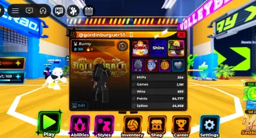 CONTA Volleyball super upada com item de robux OG!