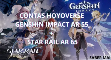 Conta Hoyoverse - Genshin Impact R55 E Star Rail R65 /Juntas
