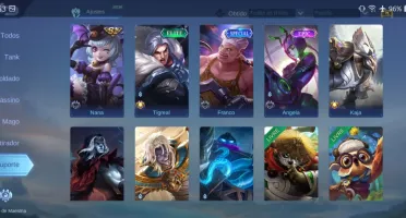 Conta Mobile Legends já foi mítico 69 heróis 77skins