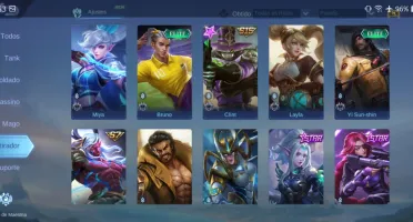 Conta Mobile Legends já foi mítico 69 heróis 77skins