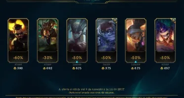 Conta LOL Diamante IV com 71 skins e 90 campeões