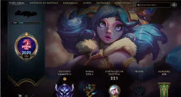 Conta LOL Diamante IV com 71 skins e 90 campeões