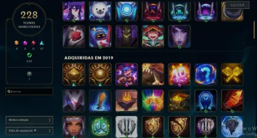 Conta diamante 4, 174 skins, 228 icons, 10 pág runas