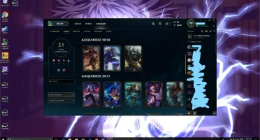 Conta de LOL (lv 56, Prata V, +70 campeões e 31 skins!)