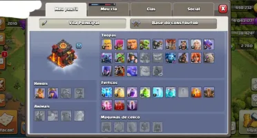Clash of Clans CV 10 + 2.780 gemas & 2 skins