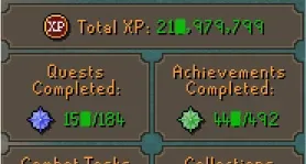 ~2.2k Total + 750M Banco (OSRS) <> 2.9k Total + 1.4B (RS3)