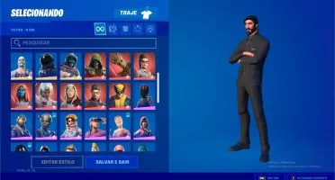 CONTA FORNITE S3 75 SKINS + CEIFADOR + SALVE O MUNDO