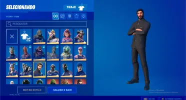 CONTA FORNITE S3 75 SKINS + CEIFADOR + SALVE O MUNDO