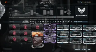 Vendo conta WARFRAME COM 1858 platinas