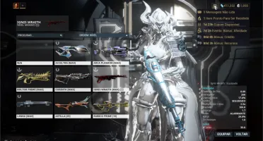 Vendo conta WARFRAME COM 1858 platinas