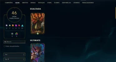 Bronze 2 com 115 Champs e 46 Skins