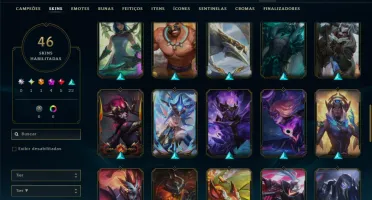 Bronze 2 com 115 Champs e 46 Skins