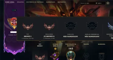 Bronze 2 com 115 Champs e 46 Skins