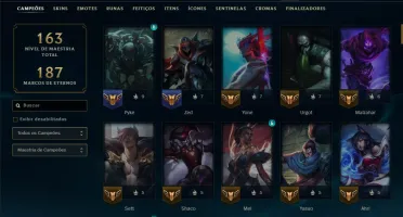 Bronze 2 com 115 Champs e 46 Skins