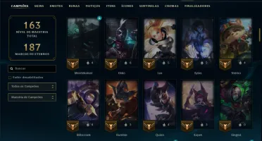 Bronze 2 com 115 Champs e 46 Skins