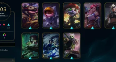 CONTA LOL- LVL 344 - 144 Champions - 103 Skins - FULL ACESSO