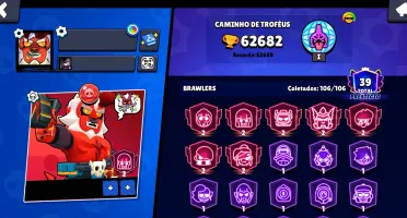 đ„ Brawl Stars 62.6K TrofĂ©us | 106/106 Brawlers | 39 PrestĂg