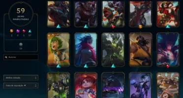Conta Soloq Gold 4, com 59, skins, sendo 2 ultimate