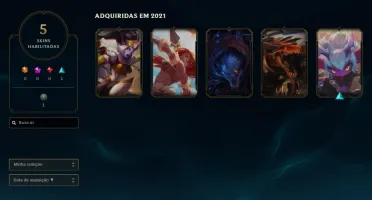 Conta lol plat 4 - 43 champs - 5 skins