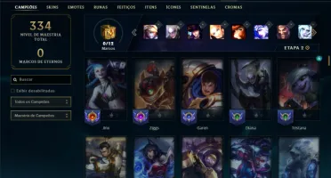 Unranked com 130 Champs e 80 Skins
