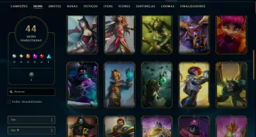 Ouro 3 com 50 Champs e 44 Skins ( MAIN ADC )