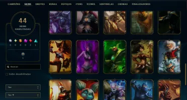 Ouro 3 com 50 Champs e 44 Skins ( MAIN ADC )
