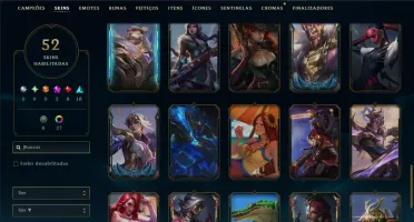 Prata 1 com 100 Champs e 52 Skins +2 Prestigios