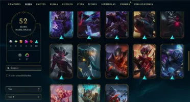 Prata 1 com 100 Champs e 52 Skins +2 Prestigios