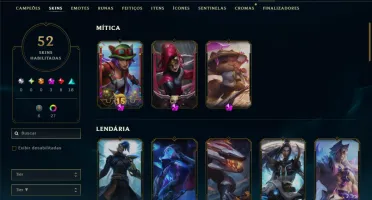 Prata 1 com 100 Champs e 52 Skins +2 Prestigios