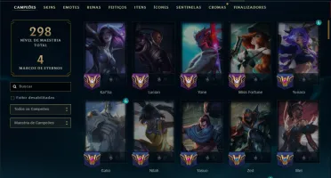 Prata 1 com 100 Champs e 52 Skins +2 Prestigios