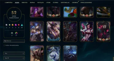 Prata 1 com 100 Champs e 52 Skins +2 Prestigios
